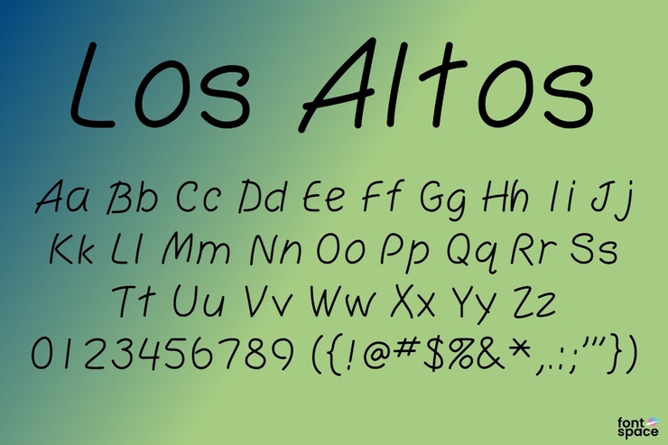 Los Altos字体 1