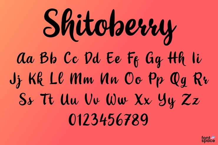 Shitoberry字体 1