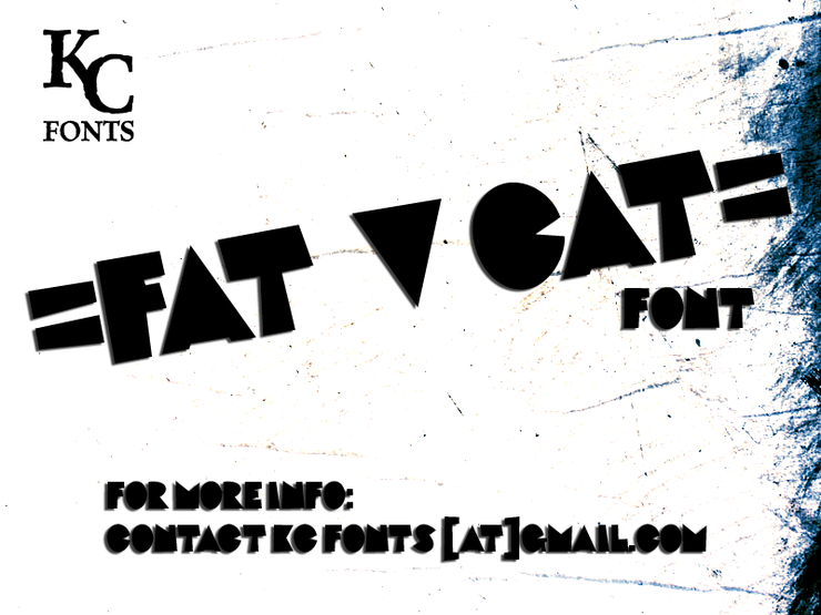 Fat Cat字体 1