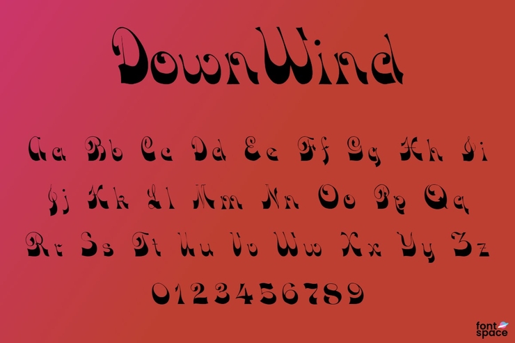 Down Wind字体 1