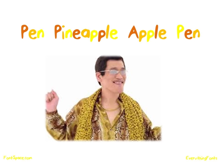 PenPineappleApplePen字体 1