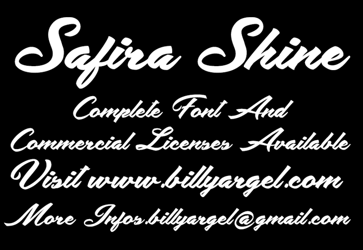 Safira Shine字体 1