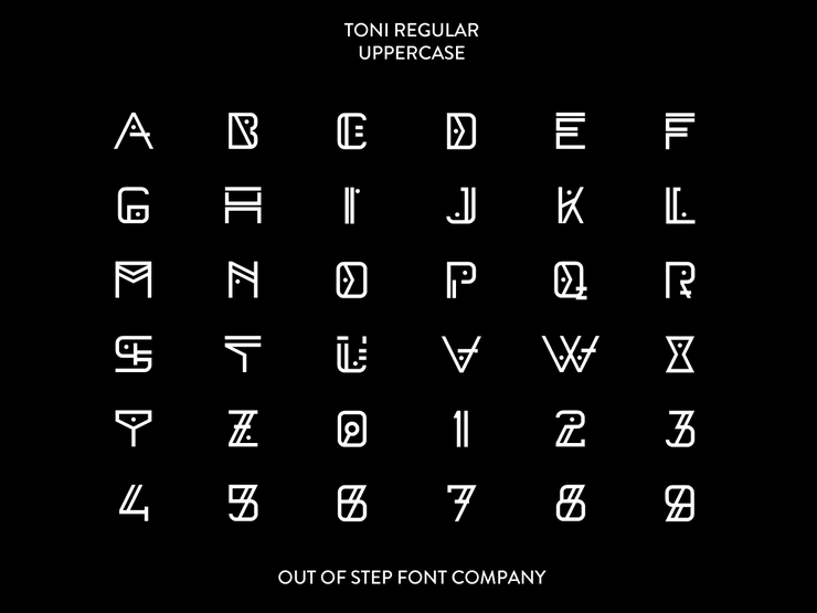 Toni Demo字体 3
