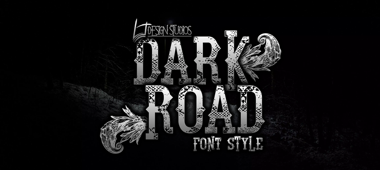 Dark Road字体 1