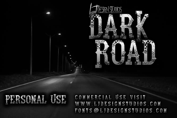 Dark Road字体 3