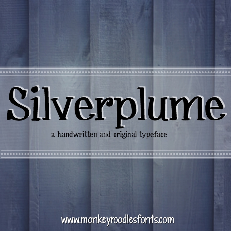 MRF Silverplume字体 1