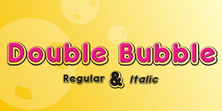Double•Bubble Shadow字体 1