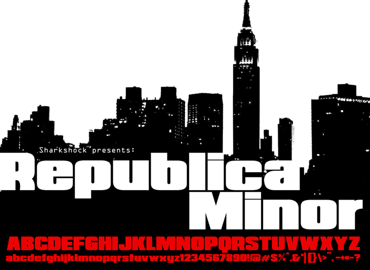 Republica Minor字体 1