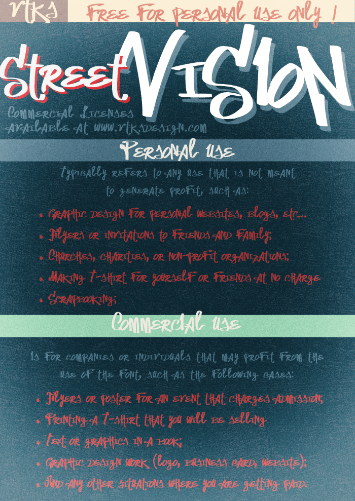 Vtks Street Vision字体 1