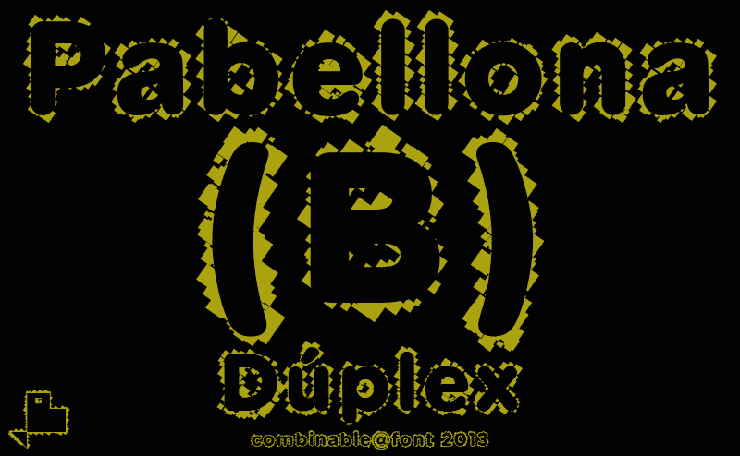 Pabellona (B) Dúplex字体 1