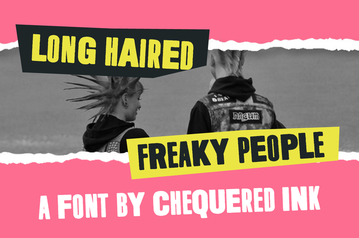 Long Haired Freaky People字体 1