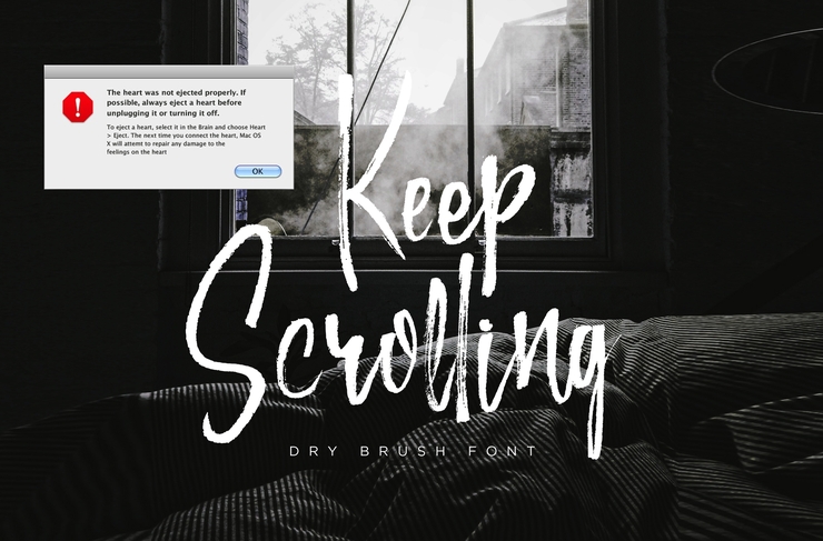 Keep Scrolling字体 2