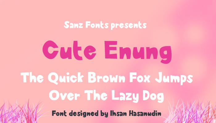 Cute Enung字体 1