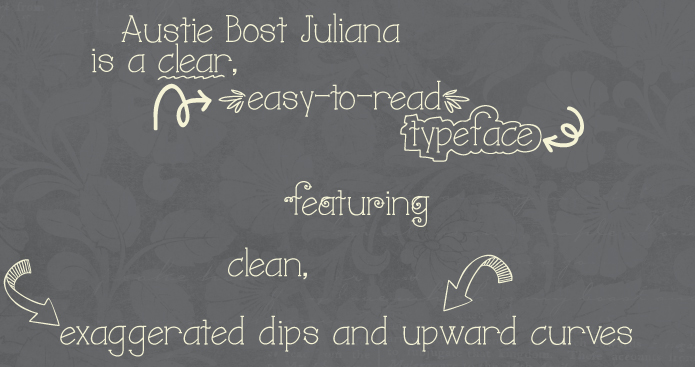 Austie Bost Juliana字体 4