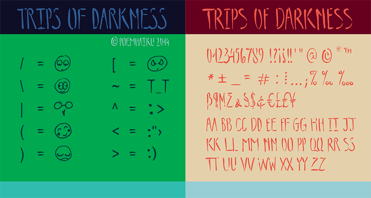 Trips of Darkness Demo字体 1
