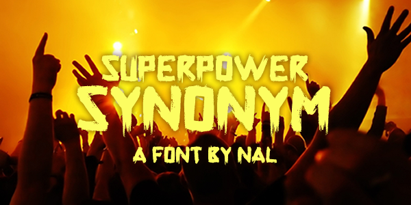 Superpower Synonym字体 2