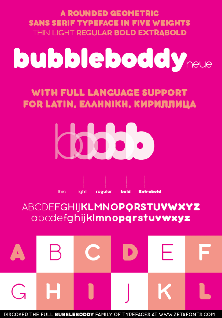 Bubbleboddy字体 1