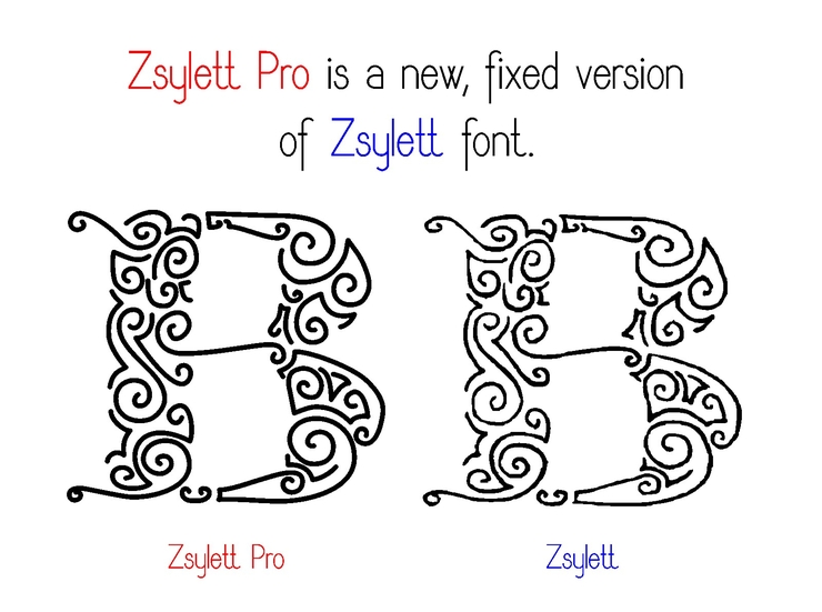 ZsylettPro字体 1
