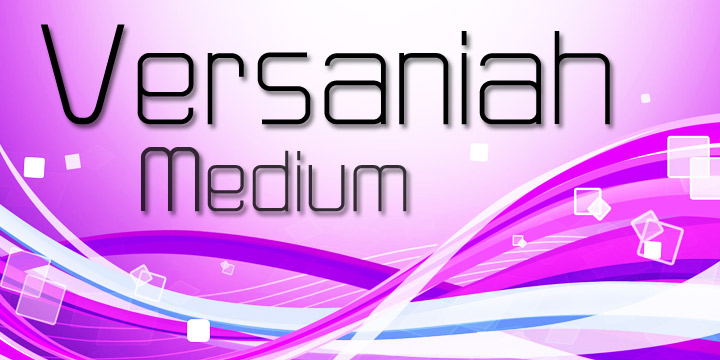 Versaniah_Medium字体 1