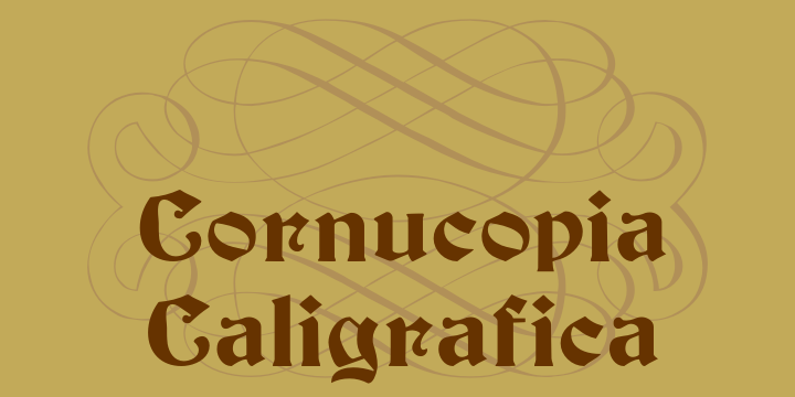 Cornucopia Caligrafica字体 1