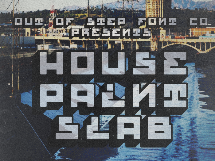 House Paint Slab字体 2