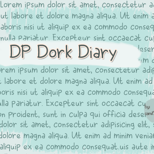 DPDorkDiary字体 1
