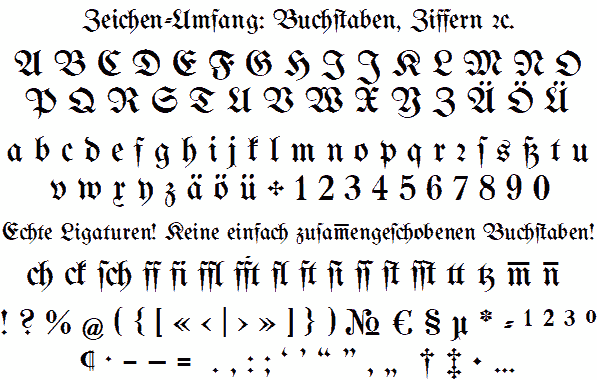 Bertholdr Mainzer Fraktur字体 1