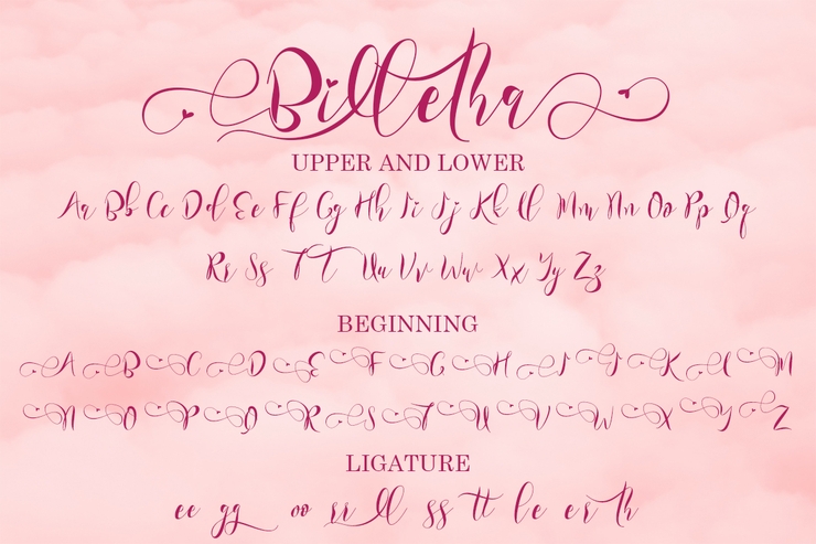 Billetha字体 1