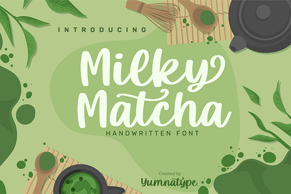 Milky Matcha字体 3
