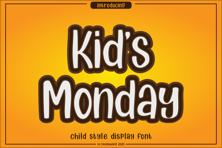 Kids Monday字体 1