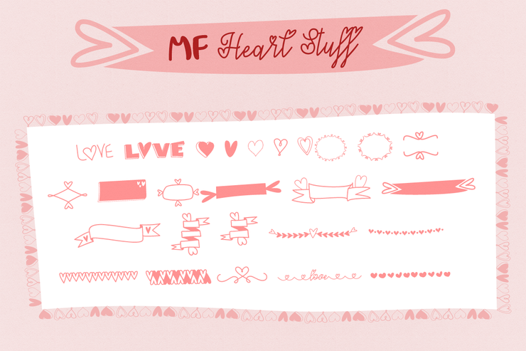 MF Heart Stuff字体 2
