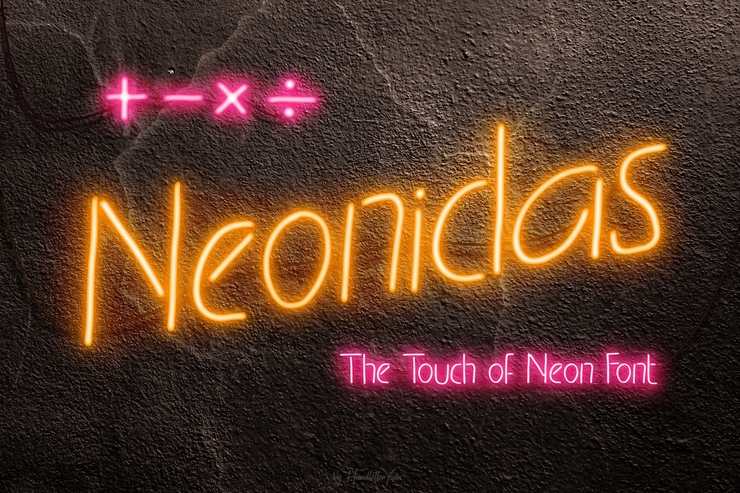 Neonidas字体 5