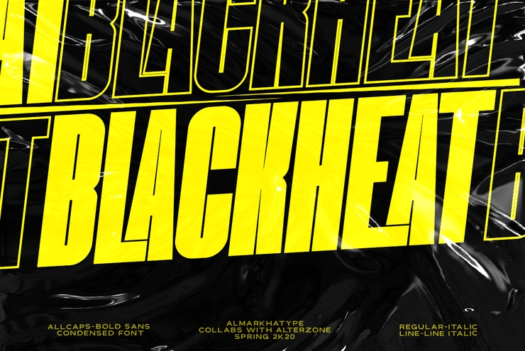 Blackheat字体 1