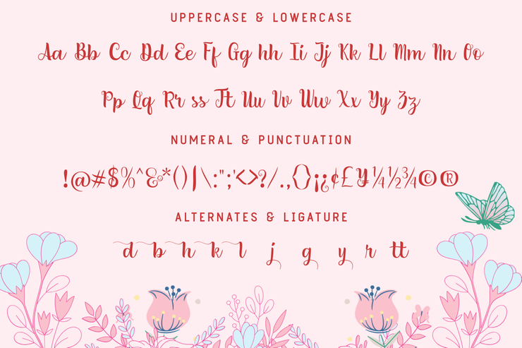 Lovely Moments字体 3