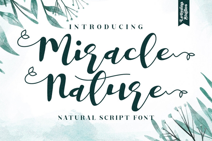 Miracle Nature字体 10