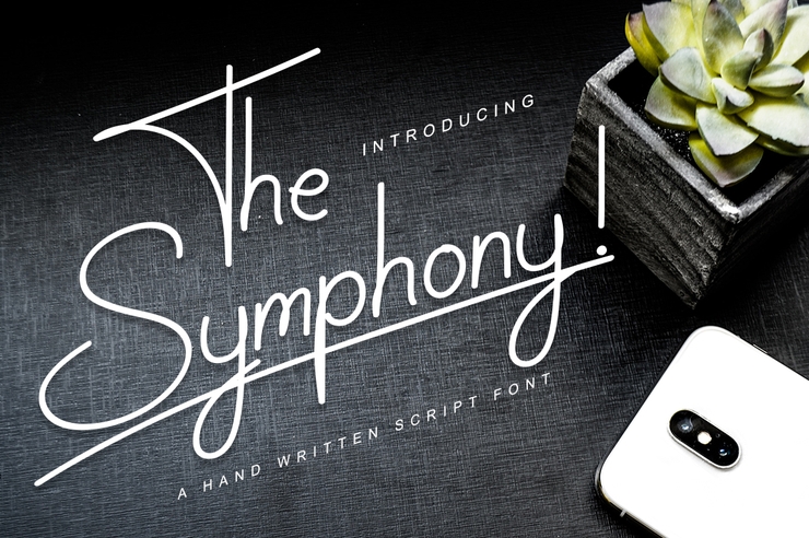 The Symphony字体 3