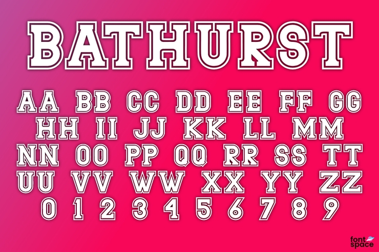 Bathurst字体 3