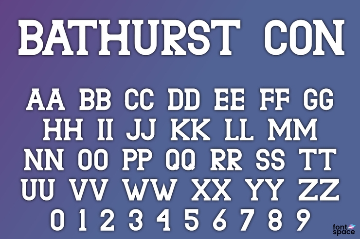 Bathurst字体 4