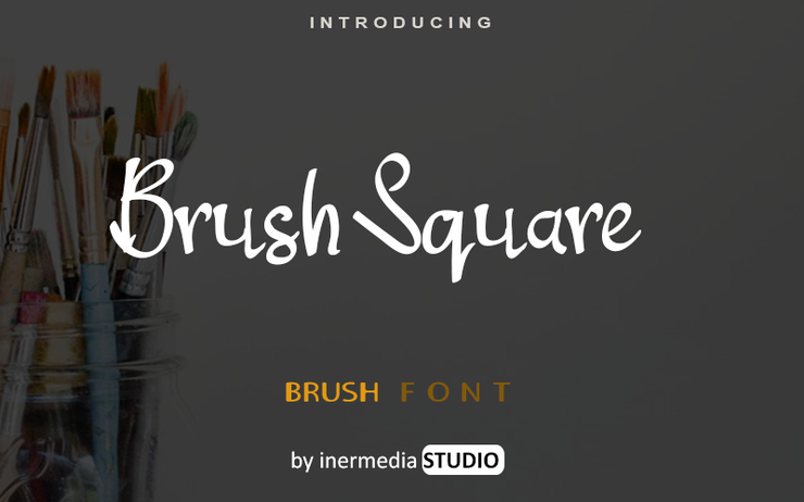 Brush Square字体 1