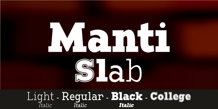 Manti Slab字体 1