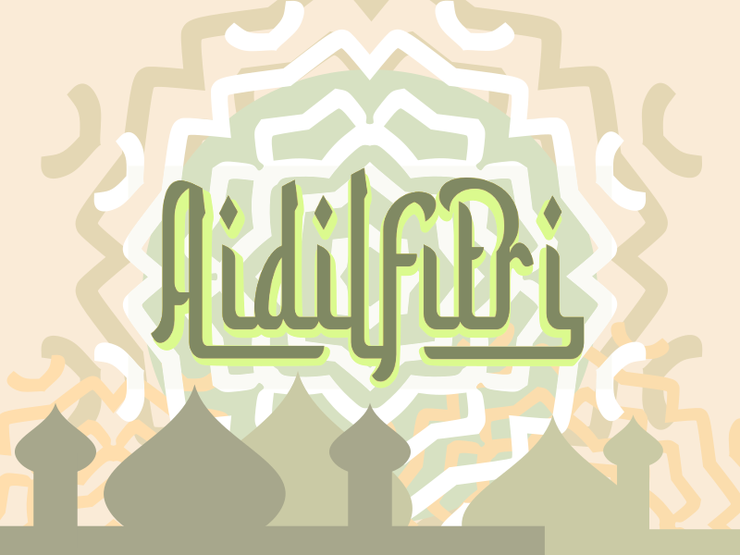 a Aidilfitri字体 1