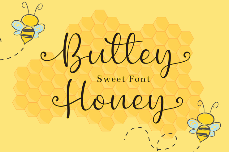 Buttey Honey字体 3