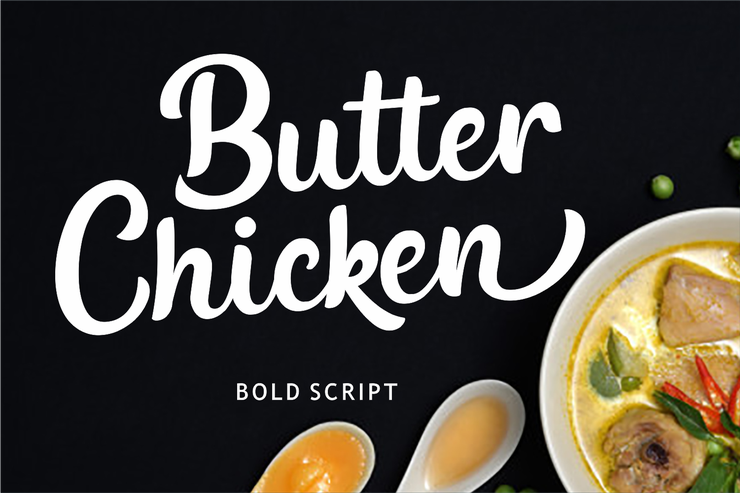 Butter Chicken字体 10
