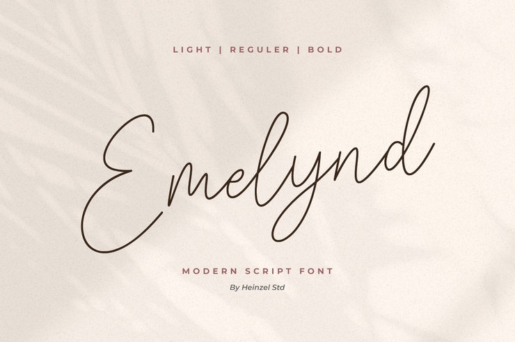 Emelynd字体 3