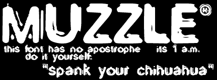 Muzzle字体 1