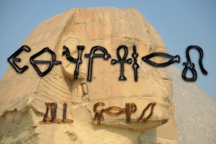 Egyptian All Caps字体 2