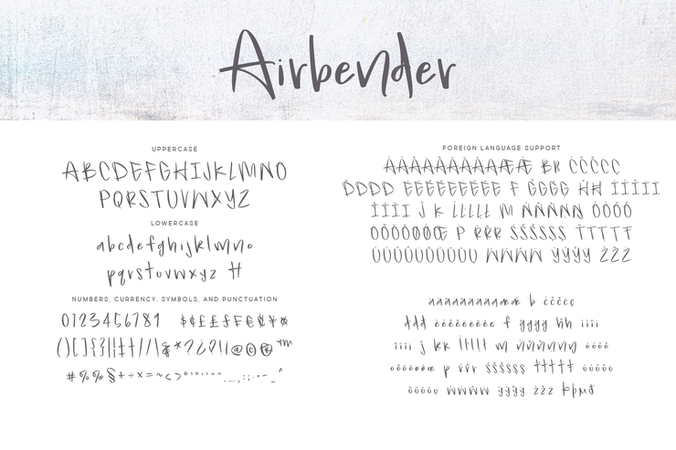 Airbender字体 3