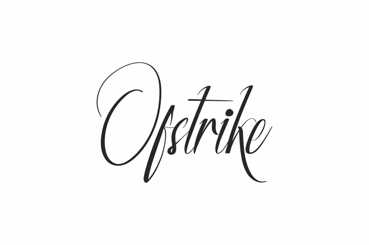 Ofstrike字体 1