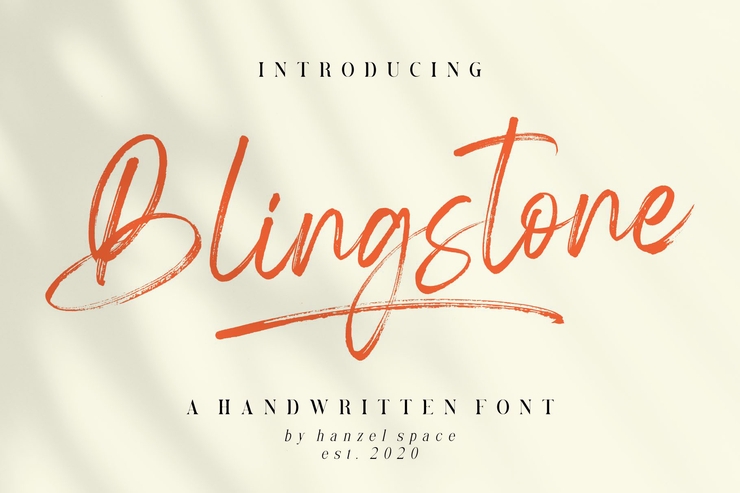 Blingstone字体 2