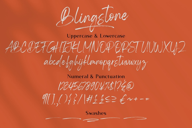 Blingstone字体 5